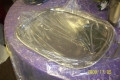 Serving tray silver w/ handle
